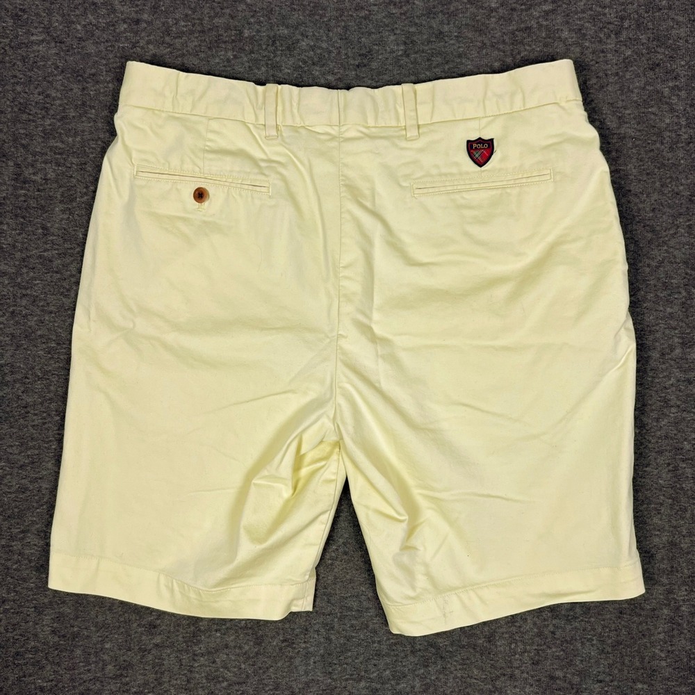 Polo Golf Ralph Lauren Chino Shorts Men's 34 Yellow Classic Fit Patchwork
